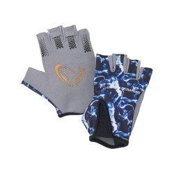 Mănuși Savage Gear Marine Half Glove, Sea Blue, Large