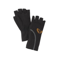 Mănuși cu degete tăiate Savage Gear Wind Pro, Black, Medium