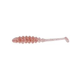 Shad Jackall Tidebeat, Clear Red Flake, 3.8cm, 10buc/plic