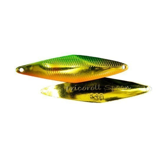 Linguriță oscilantă Jackall Tricoroll, Green Gold Ayu, 7.4cm/19g Linguriță oscilantă Jackall Tricoroll, Green Gold Ayu, 7.4cm/19g