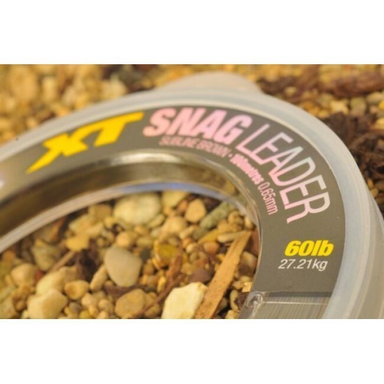 Fir înaintaș monofilament Korda Xt Snag Leader Subline Brown, 0.65mn/27.21kg/100m