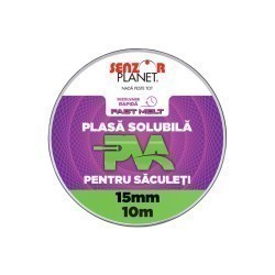 Rezervă plasă solubilă pentru săculeți Senzor Planet PVA 15mm, 10m