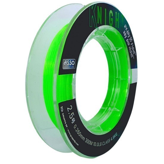 Asso Knight 300m 0.310mm 6.3kg Fluorescent Chartreuse