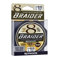 Fir Textil Konger Braider X8 0.14mm 17.5kg 150m Black