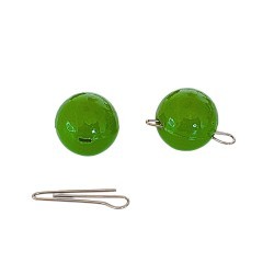 Plumbi Cheburashka Konger Fluo Green 5gr cu Agrafa Detasabila 5buc