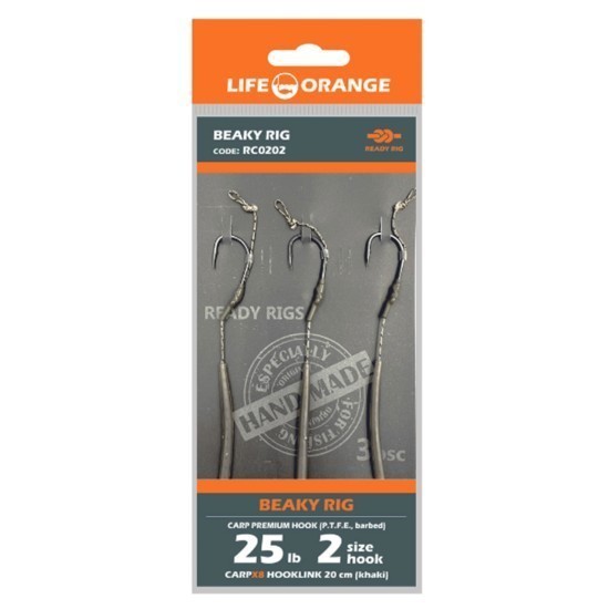 Rig Crap Beaky Rig Orange Series 2 No.2 25lb 20cm Carp Hair Rigs 3buc Rig Crap Beaky Rig Orange Series 2 No.2 25lb 20cm Carp Hair Rigs 3buc