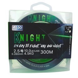 Asso Knight 300m 0.260mm 4.5kg Fluorescent Chartreuse