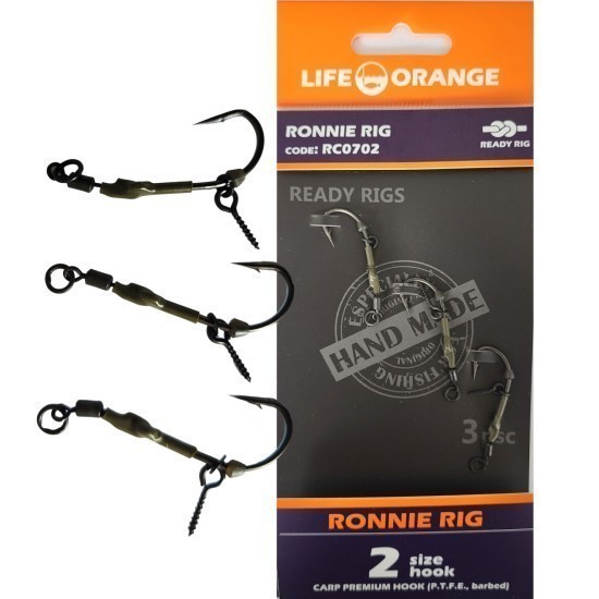 Rig Crap Ronnie Rig 08 Orange Series 7 No.8 20lb 3buc