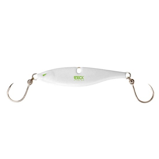 Lingură Zeck Rattlin' Vertical Jig, White, 140g