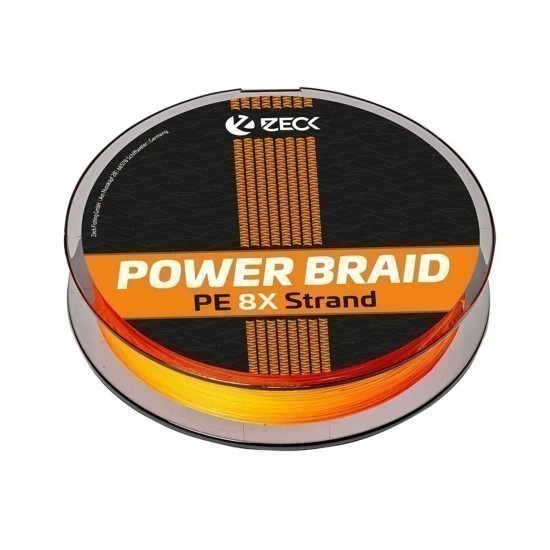 Fir textil Zeck Power Braid PE 8X, Orange, 0.18mm/6.8kg/150m Fir textil Zeck Power Braid PE 8X, Orange, 0.18mm/6.8kg/150m