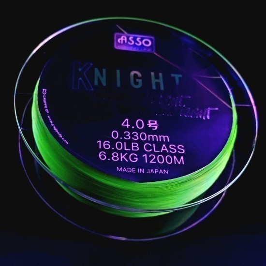 Asso KNight 1200m 0.285mm 5.4kg Fluorescent Chartreuse