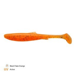 Shad Zeck Dude, Black Flake Orange, 6.4cm/2g, 1buc