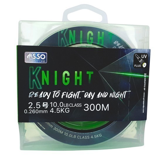 Asso Knight 300m 0.185mm 2.3kg Fluorescent Chartreuse