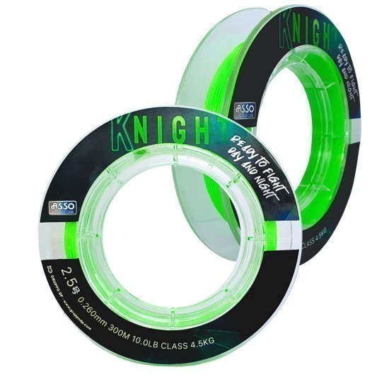 Asso Knight 300m 0.218mm 3.2kg Fluorescent Chartreuse