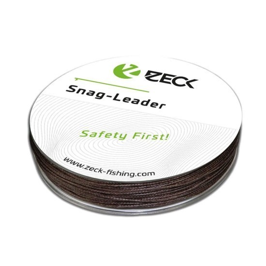 Fir textil înaintaș Zeck Snag Leader, Brown, 0.80mm/90kg/50m Fir textil înaintaș Zeck Snag Leader, Brown, 0.80mm/90kg/50m