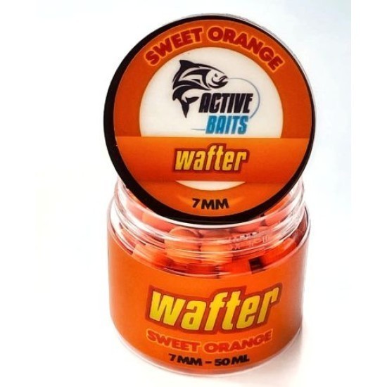 Wafter Active Baits, Sweet Orange, 7mm, 50ml Wafter Active Baits, Sweet Orange, 7mm, 50ml