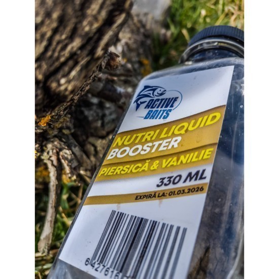 Aditiv Active Baits Nutri Liquid Booster, Piersică/Vanilie, 330ml