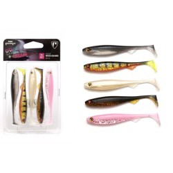 SHAD FOX RAGE SLICK SHAD UV MIXED COLOUR 9CM 5BUC/PLIC