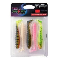 Grub Fox Rage Spikey Shad Ultra UV Mixed Colours 9cm 5buc/plic