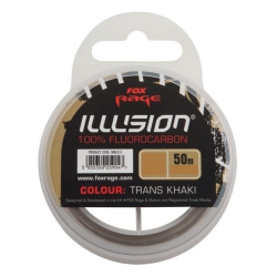 FIR FLUOROCARBON FOX RAGE ILLUSION® SOFT TRANS KHAKI 0.25MM 3.66KG 50M