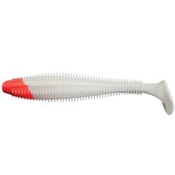 Grub Fox Rage Spikey Shad UV, Red Head, 9cm