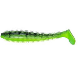 Grub Fox Rage Spikey Shad UV, Glow Perch, 9cm