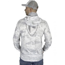 Bluză Fox Rage UV Hooded Performance Top, mărime Small, Culoare Camo Gray