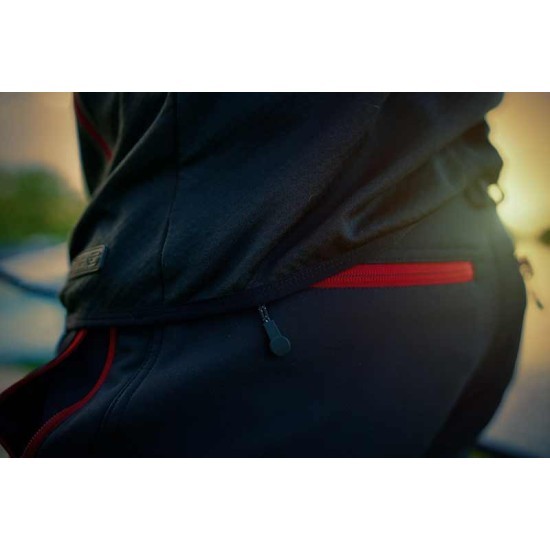 Pantaloni Fox Rage Pro Series Softshell Trousers, Storm Grey & Chilli Red, 3x-Large