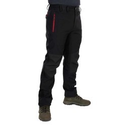 Pantaloni Fox Rage Pro Series Softshell Trousers, Storm Grey & Chilli Red, X-Large