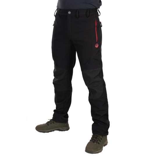 Pantaloni Fox Rage Pro Series Softshell Trousers, Storm Grey & Chilli Red, Medium Pantaloni Fox Rage Pro Series Softshell Trousers, Storm Grey & Chilli Red, Medium