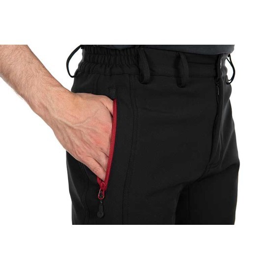 Pantaloni Fox Rage Pro Series Softshell Trousers, Storm Grey & Chilli Red, 3x-Large
