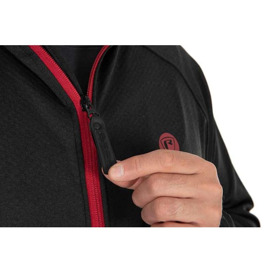 Hanorac Fox Rage Pro Series Technical Hoody, Storm Grey & Chilli Red, Small