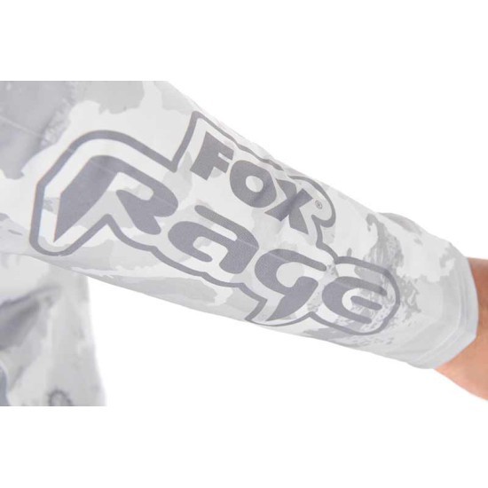 Bluză cu protecție UV Fox Rage UV Hooded Top, Light Camo, X-Large Bluză cu protecție UV Fox Rage UV Hooded Top, Light Camo, X-Large