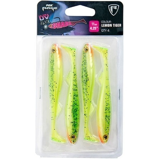 Shad Fox Rage Slick Shad Ultra UV Lemontiger 11cm 4buc/blister
