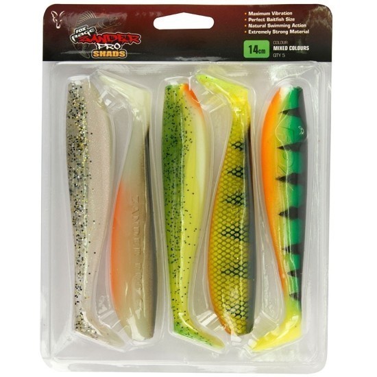 SHAD FOX RAGE ZANDER PRO ULTRA UV MIXED COLOURS 10CM 5BUC/PLIC