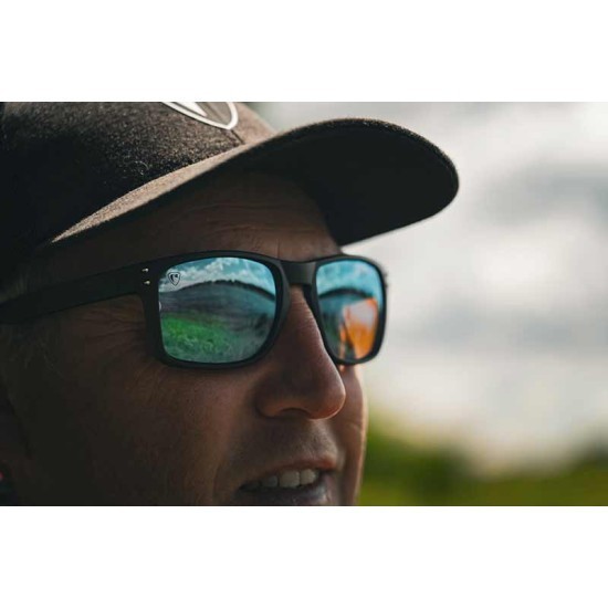 Ochelari Polarizați Fox Rage Transparent Black Brown Lens Mirror Blue