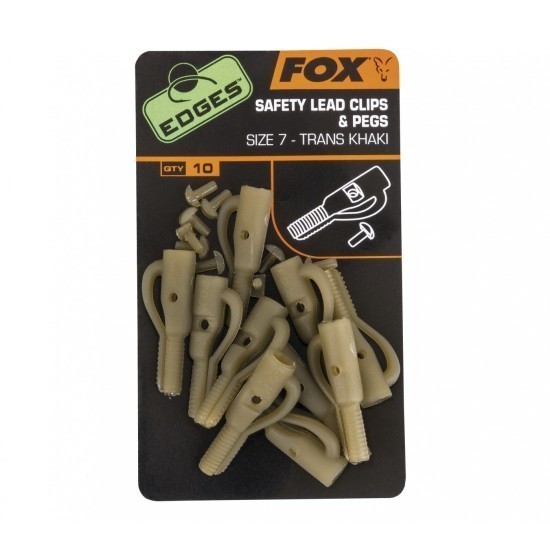 CLIPSURI FOX EDGES™ LEAD CLIP + T-PEGS NR.7 10BUC/PLIC CLIPSURI FOX EDGES™ LEAD CLIP + T-PEGS NR.7 10BUC/PLIC