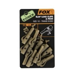 CLIPSURI PLUMB PIERDUT FOX EDGES SILK® LEAD CLIP + PEGS NR.10  10BUC/PLIC