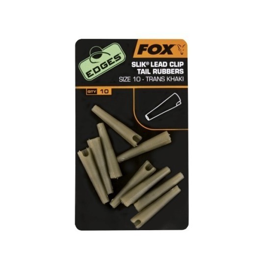 CONURI FOX EDGES™ SILK® LEAD CLIP TAIL RUBBER NR.10 10BUC/PLIC CONURI FOX EDGES™ SILK® LEAD CLIP TAIL RUBBER NR.10 10BUC/PLIC