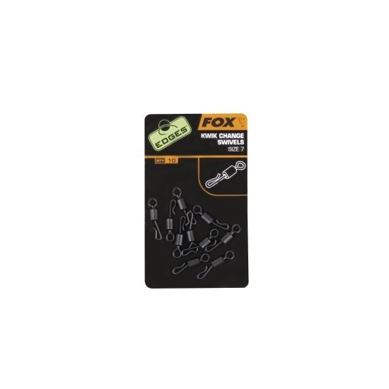 VÂRTEJ FOX EDGES™ KWIK CHANGE SWIVEL NR.7 10BUC/PLIC VÂRTEJ FOX EDGES™ KWIK CHANGE SWIVEL NR.7 10BUC/PLIC