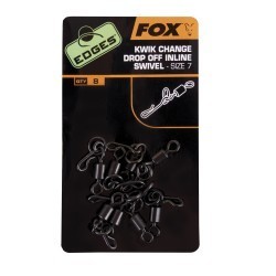 VÂRTEJ FOX EDGES KWIK CHANGE DROP OFF IN-LINE SWIVEL NR.7 8BUC/PLIC