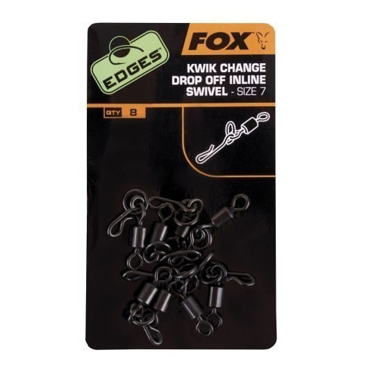 VÂRTEJ FOX EDGES™ KWIK CHANGE DROP OFF IN-LINE SWIVEL NR.7 8BUC/PLIC VÂRTEJ FOX EDGES™ KWIK CHANGE DROP OFF IN-LINE SWIVEL NR.7 8BUC/PLIC