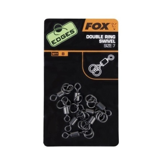 VÂRTEJ FOX EDGES™ DOUBLE RING SWIVEL NR.7 8BUC/PLIC VÂRTEJ FOX EDGES™ DOUBLE RING SWIVEL NR.7 8BUC/PLIC