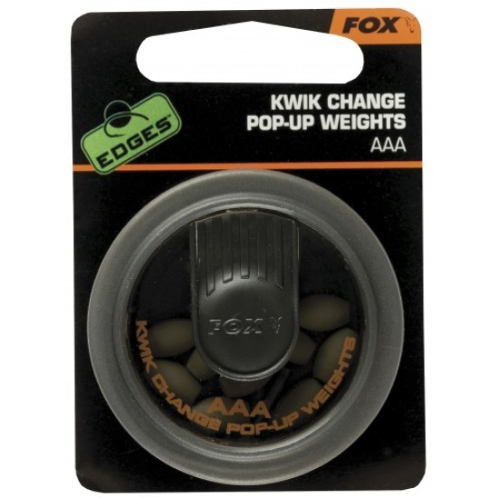 Plumbi Fox Edges Kwik Change Pop Up Weights, #AAA, 0.8g, 10buc/plic Plumbi Fox Edges Kwik Change Pop Up Weights, #AAA, 0.8g, 10buc/plic