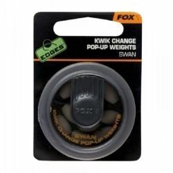 Plumbi Fox Edges Kwik Change Pop Up Weights, #SWAN, 16g