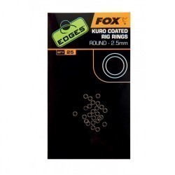 INELE FOX EDGES KURO COATED RIG RINGS SMALL 2.5MM 25BUC/PLIC