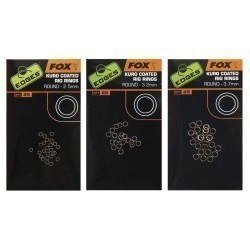 INELE FOX EDGES KURO COATED RIG RINGS SMALL 2.5MM 25BUC/PLIC