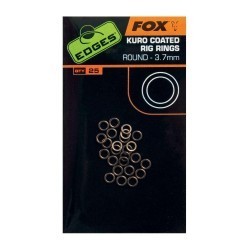 INELE FOX EDGES KURO COATED RIG RINGS LARGE 3.7MM 25BUC/PLIC