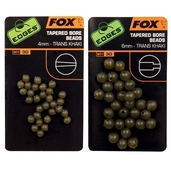 BILUȚE ANTIȘOC FOX EDGES™ TAPERED BORE BEADS 4MM 30BUC/PLIC BILUȚE ANTIȘOC FOX EDGES™ TAPERED BORE BEADS 4MM 30BUC/PLIC