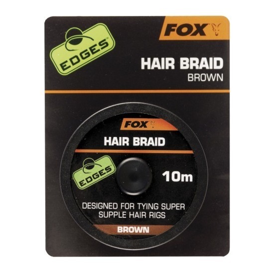 FIR PENTRU MONTURI FOX EDGES™ HAIR BRAID BROWN 10M FIR PENTRU MONTURI FOX EDGES™ HAIR BRAID BROWN 10M